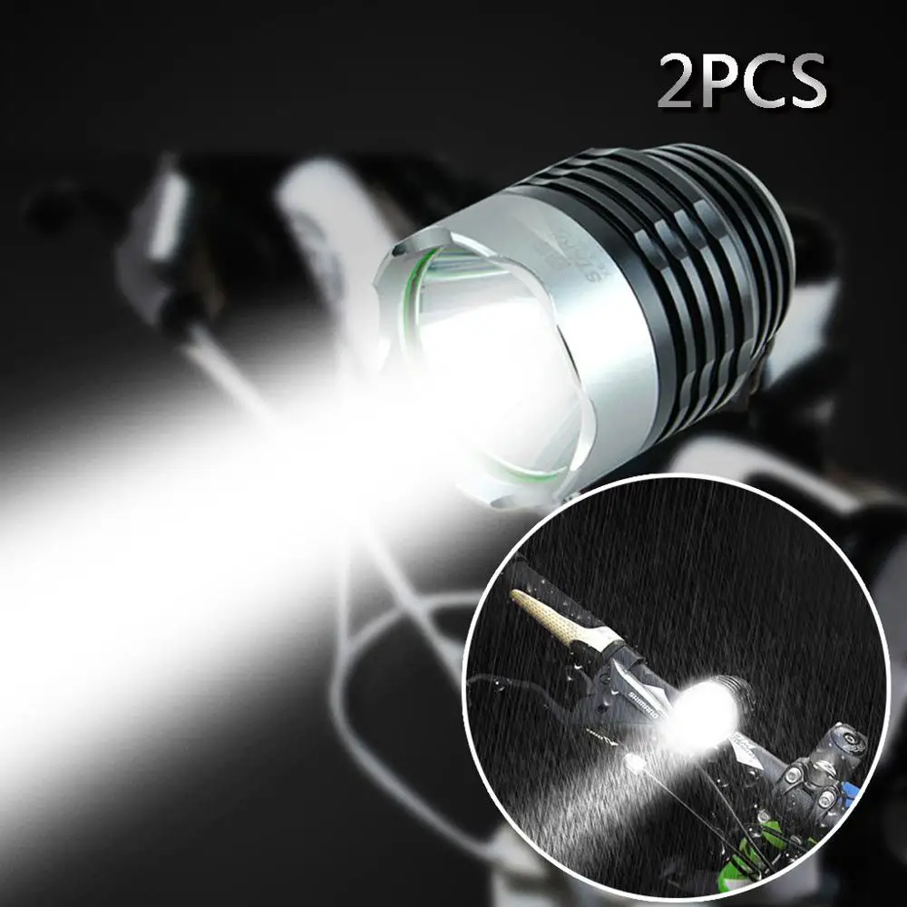 2 шт. 3000 люмен XML Q5 Интерфейс светодиодный велосипед светильник головной 3 Режим