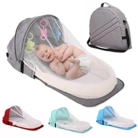 baby travel portable mobile crib newborn nest cot multi function folding bed child foldable chair with toys mosquito net