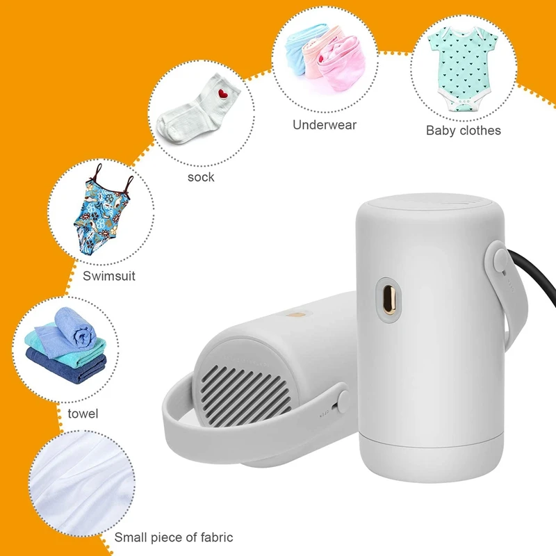 

Portable Clothes Dryer Mini Retractable Dryer with 2 Working Modes Automatic Timer Shutdown for Anywhere Anytime