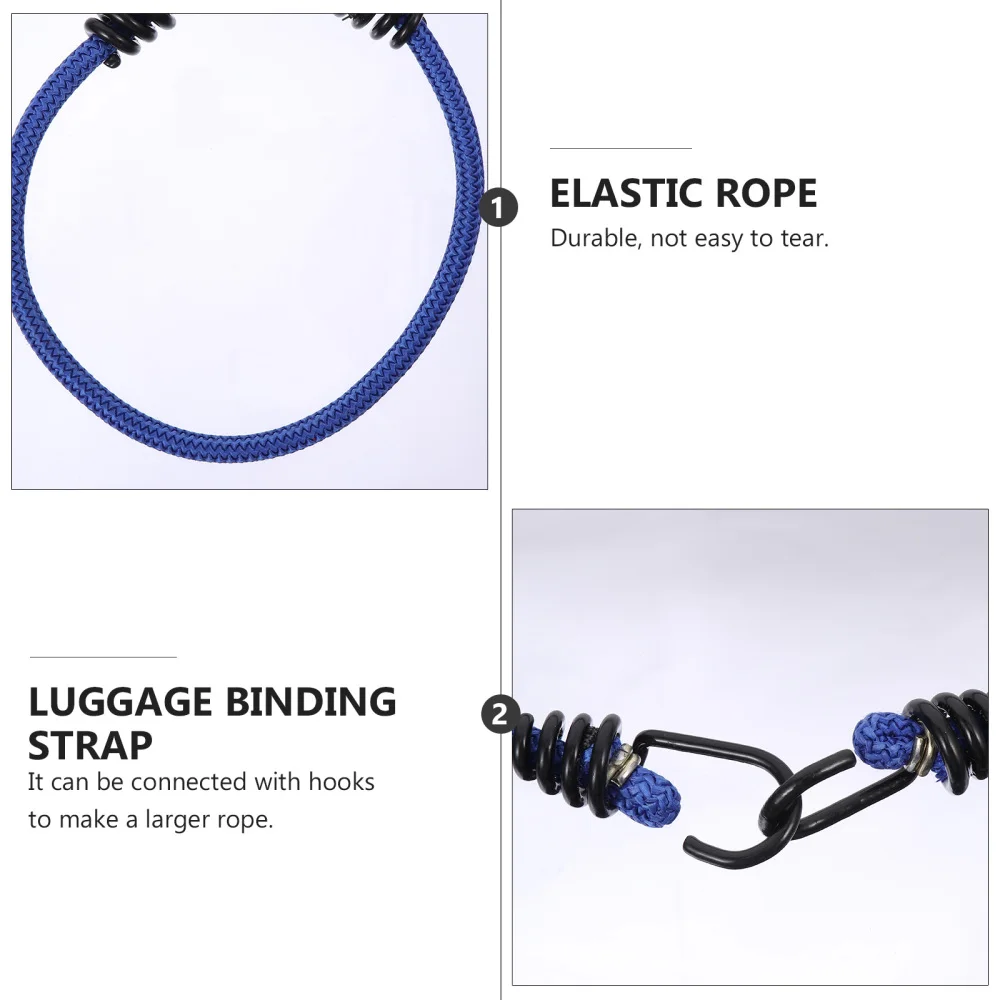 

10Pcs Luggage Tied Rope Stacking Banding Elastic Cord Strap for Motorcycle Bike