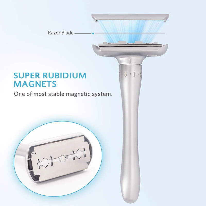 Безопасная бритва для мужчин регулируемая двусторонняя от мягкого до