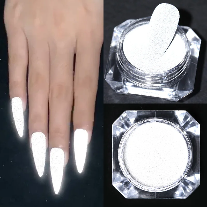 

Reflected Nail Glitter Powder Shiny Glow Party Nail Powder Chrome Reflective Nail Art Tools for Disco Dancing Holographics Dust
