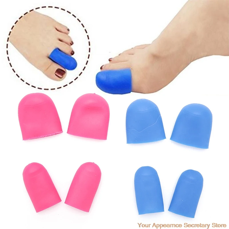 

1pair Silicone Gel Feet Care Toe Tube Insoles Bandage Pain Relief Foot Finger Protectors Guard Tool High Quality