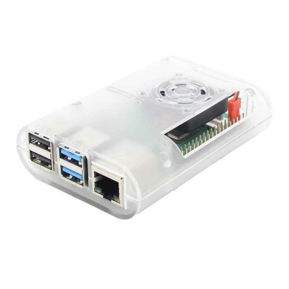 Housing Impact Resistant Shelf Universal ABS Cover Easy Install Support Cooling Fan Protective Case For Raspberry Pi 4 Model B | Компьютеры