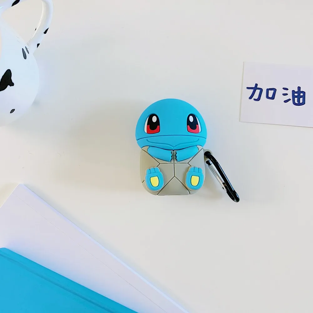3D Мультяшные сказочные наушники, силиконовый мягкий чехол для AirPods 1 2, bluetooth-гарнитура, зарядная коробка, Защитная крышка с крючком