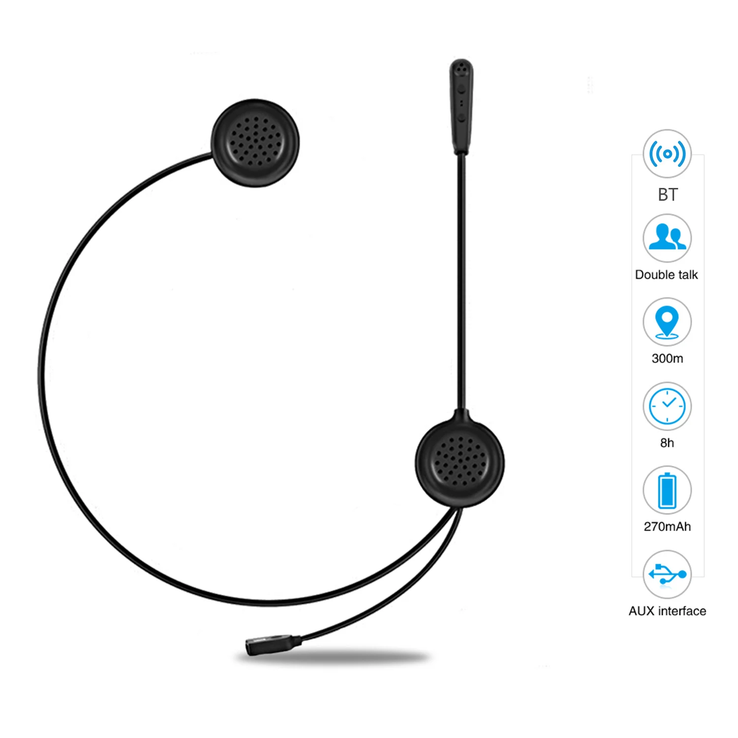 EJEAS E200 Bluetooth мотоциклетный шлем беспроводная гарнитура полный дуплексный