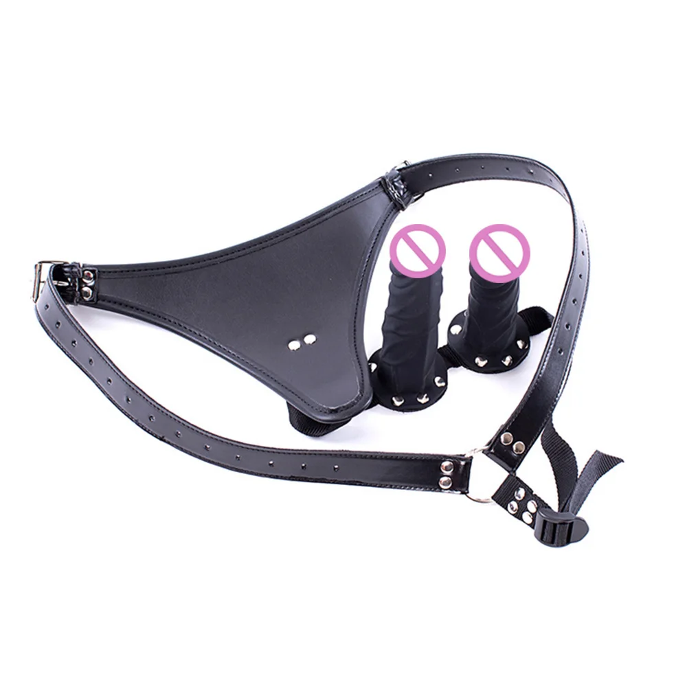 Бондаж нижнее бельё для девочек Вибратор Сексуальные Анальная пробка кожаное