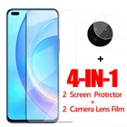 4 в 1 прозрачное стекло для Honor 50 Lite защита экрана Honor 50 Lite переднее Закаленное стекло Защитная пленка для телефона для Honor 50 Lite