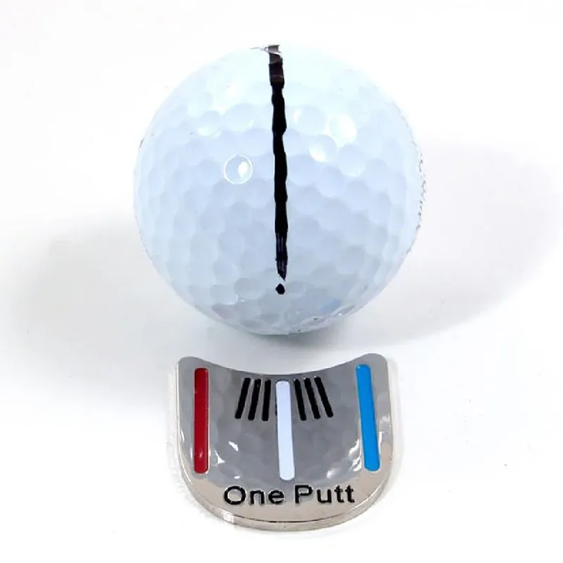 One Putt Golf инструмент для выравнивания шариковый маркер магнитная Заколка шляпка