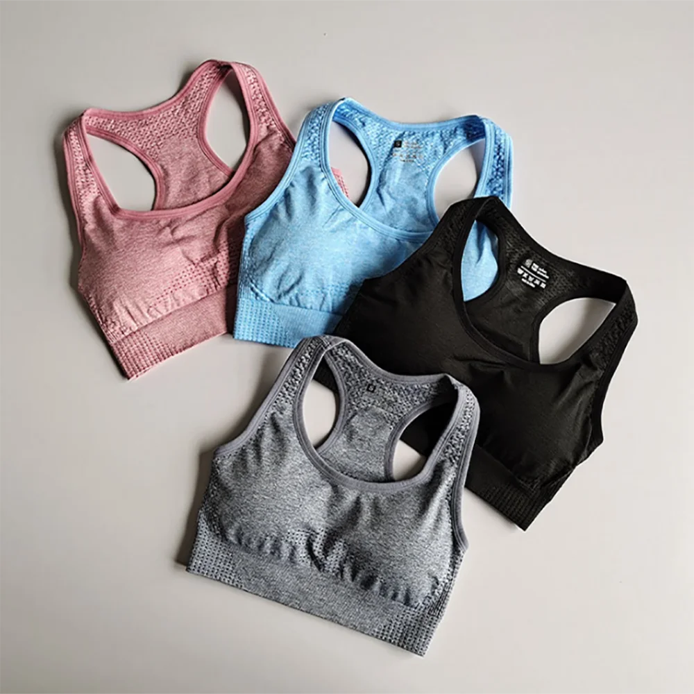 

Women Yoga Tops Bra Top Push Up Fitness Yoga Bra Underwear Sport Tops Solid Color And Sexy Sports Wear Outdoor Exercise Clothes