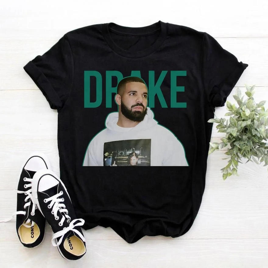 

Wholesale Bad Bunny Darke Printed Hip Hop T-shirt Plus Size Streetwear 100% Cotton Black Men's Tshirt