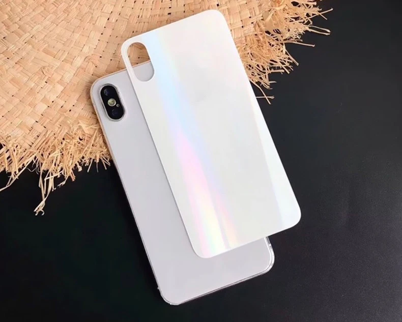 Многоцветная задняя пленка Аврора градиент для IPhone 6 6s plus 7 8 plus X XS Max XR защита экрана бликовая прозрачная пленка для телефона