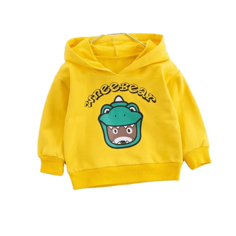 

New Children Fashion Clothes Spring Autumn Baby Girls Boys Cartoon Hooded T Shirts Toddler Sports Hoodies Kids Casual Clothing