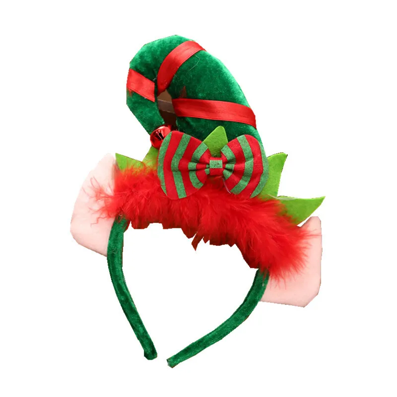 New Year 2020 Christmas Decorations for Home Children's Elf Headband Gifts Celebration Party F | Дом и сад