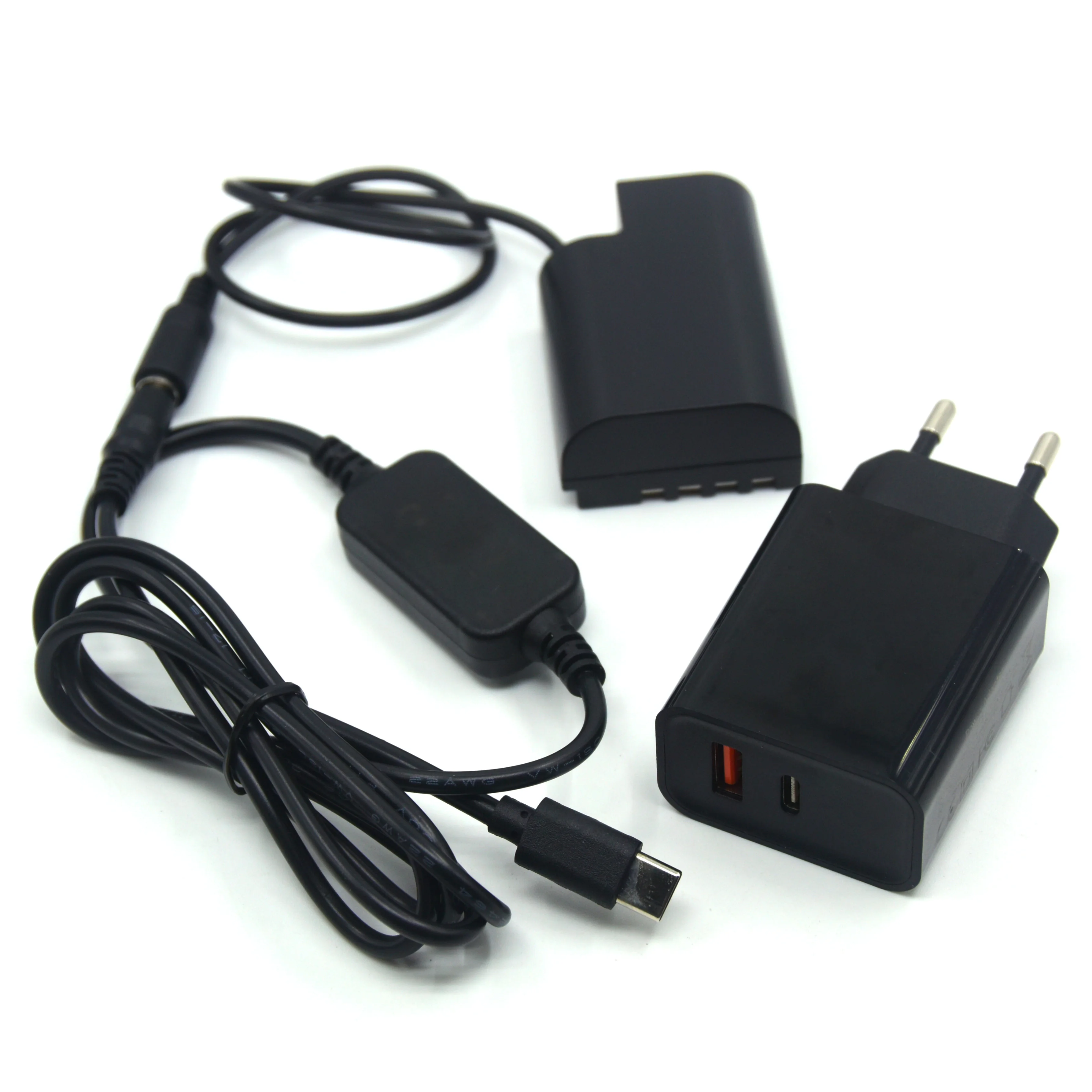 Внешний аккумулятор USB C кабель + DMW BLF19e полностью декодированный манекен DCC12 муфта