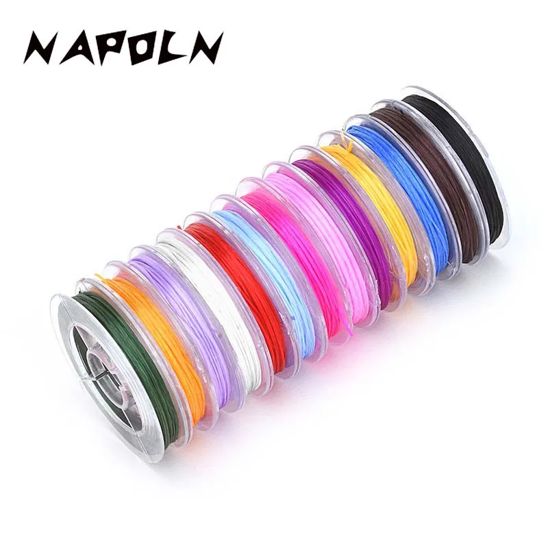 

Strong Elastic Crystal Beading Cord 0.5mm For Bracelets Stretch Thread String Necklace DIY Jewelry Making Cords Line 10M/Roll