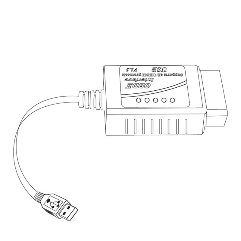 

ELM327 USB V1.5 OBD2 Car Diagnostic Instrument