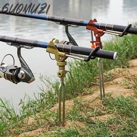 fishing rods holder stand angle adjustable bracket fishing rod stent holder aluminum alloy fish tackle folding pole bracket tool