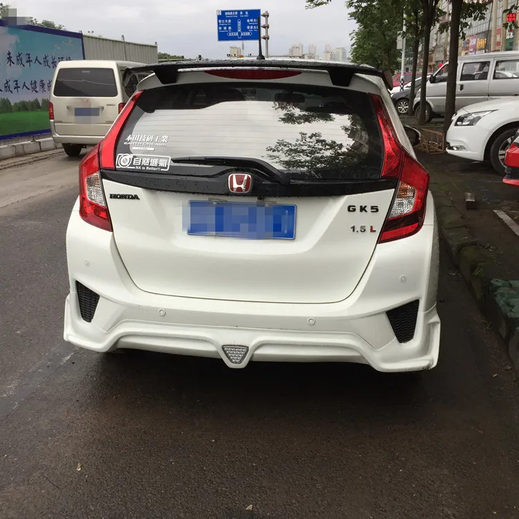 Спойлер для Honda Jazz Fit 2014 2015 2016 2018 задний спойлер из АБС материала автомобильного