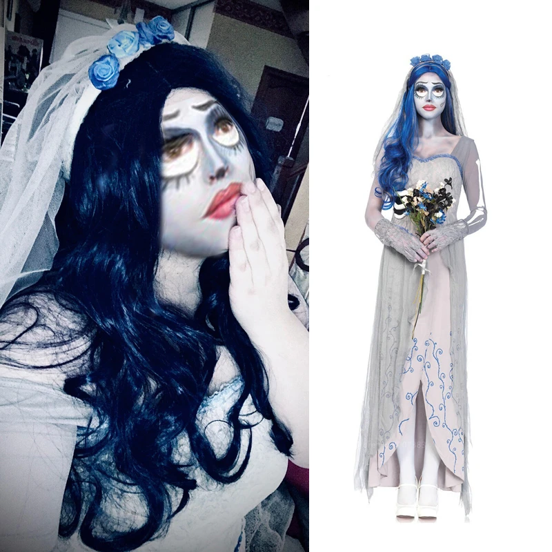 

Женское платье для маскарада, косплей, дьявола, костюмы, труп, призрак, Женский страшный костюм ведьмы вампира на Хэллоуин