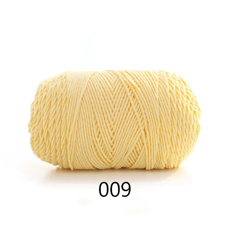 009 100 г, 193 м пряжа, радужная мягкая хлопковая пряжа для вязания, шерстяная толстая пряжа, вязаная крючком для малышей, ручная вязка, одеяло/носки/шапка/шарф, сделай сам - Цвет: 009