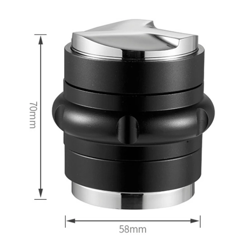 

Coffee Powder Compactor Stainless Steel Flat Bottom Three Pulp Double Head Powder Compactor