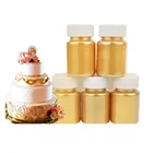 Съедобный золотой порошок 15 г, мусс, торт, помадка, макарон, шоколадный блестящий порошок, серебряный порошок, инструменты для украшения торта