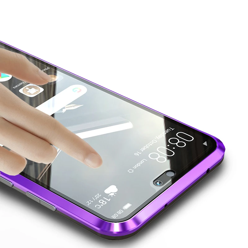 360 полный защитный чехол для телефона huawei P20 Pro Магнитный противоударный