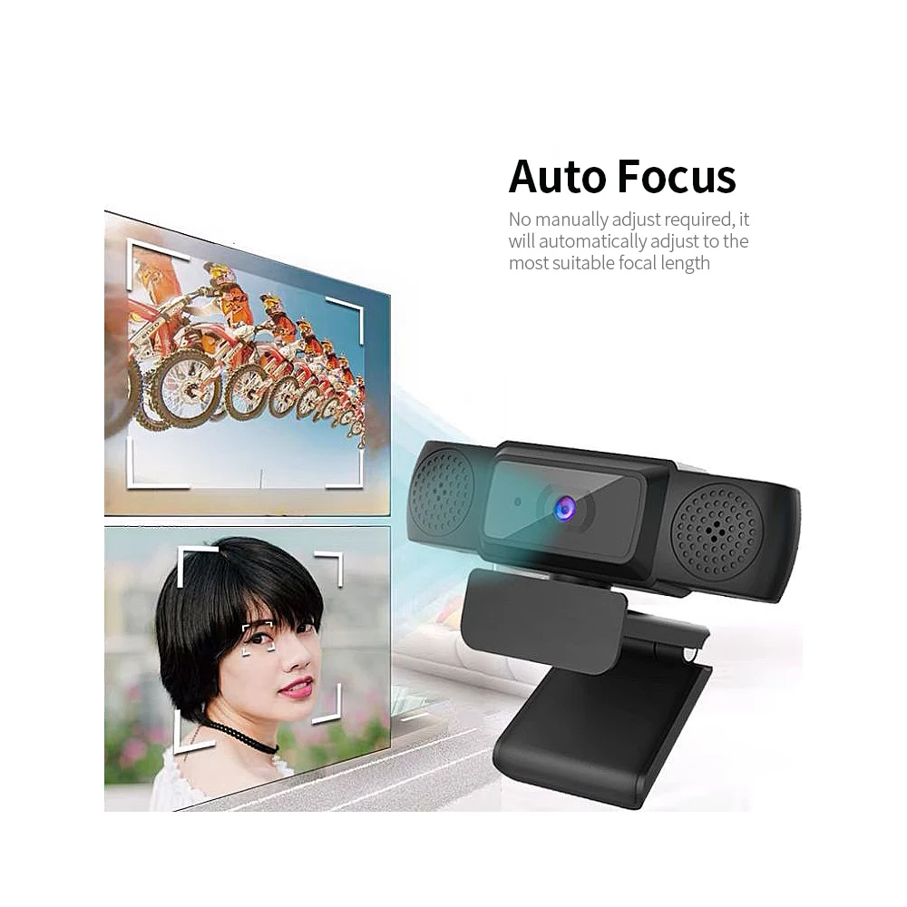 Веб-камера с фиксированным фокусом USB 1080P со встроенным микрофоном и