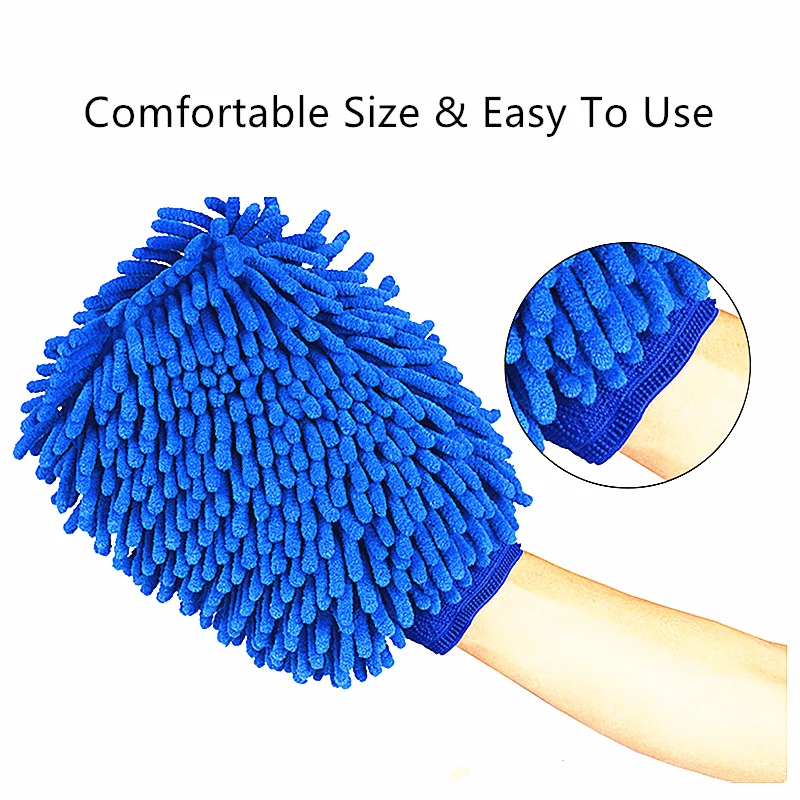 1 шт. перчатка для мытья машины впитывающая Перчатка из ультратонкого волокна