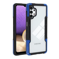 shockproof armor case for samsung galaxy a32 5g soft tpu silicone bumper transparent acrylic hard pc protective back cover coque