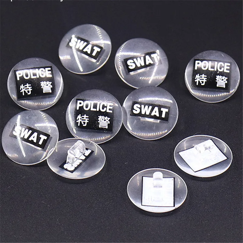 MOC SWAT фигурки военной полиции прозрачные камуфляжные щиты строительные блоки