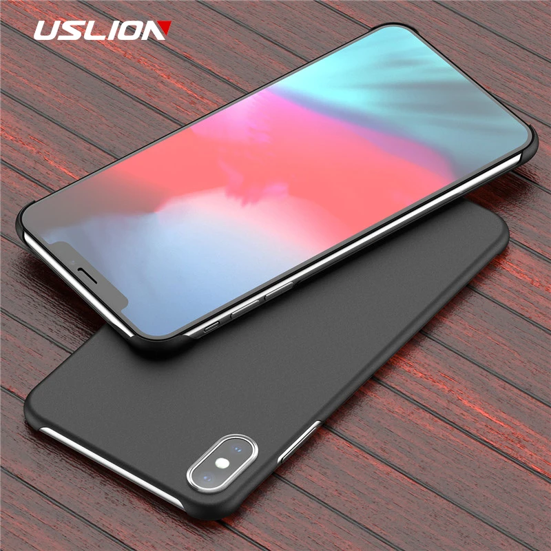 USLION ультратонкий однотонный безрамочный чехол для iPhone 11 Pro Max XR XS Max чехол для iPhone 8 7 6 6s Plus жесткая задняя панель из поликарбоната