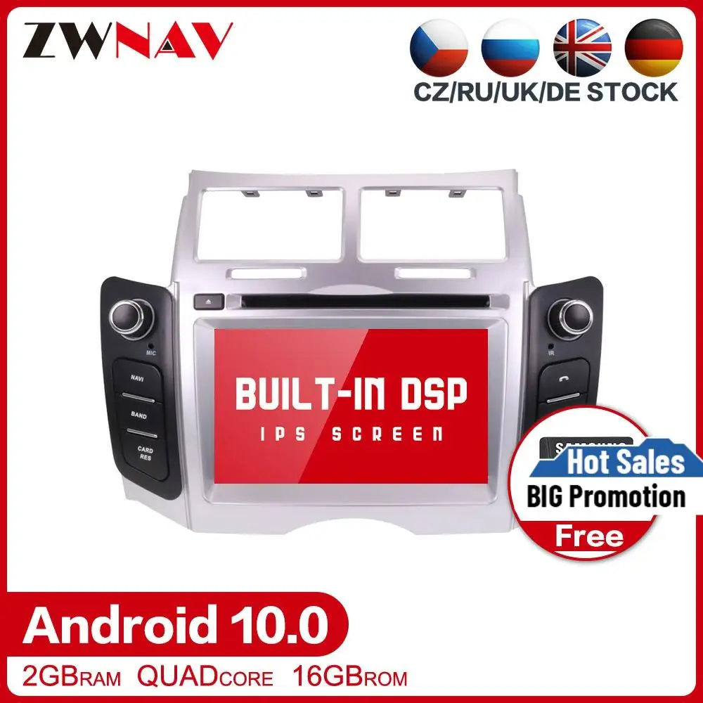 Android стерео Мультимедийный плеер для TOYOTA YARIS 2005 2006 2007 2008 2009 2010 2011 авто радио GPS