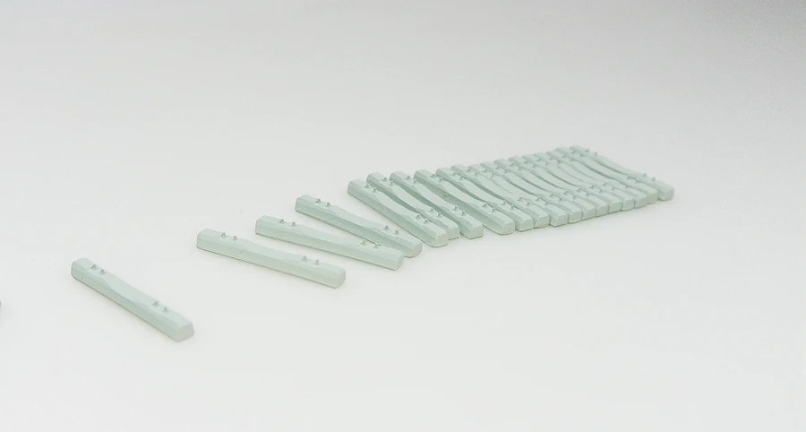 Литье под давлением смолы Хо 1/87 Новый Три Стиль бетонные шпалы цемента подушки