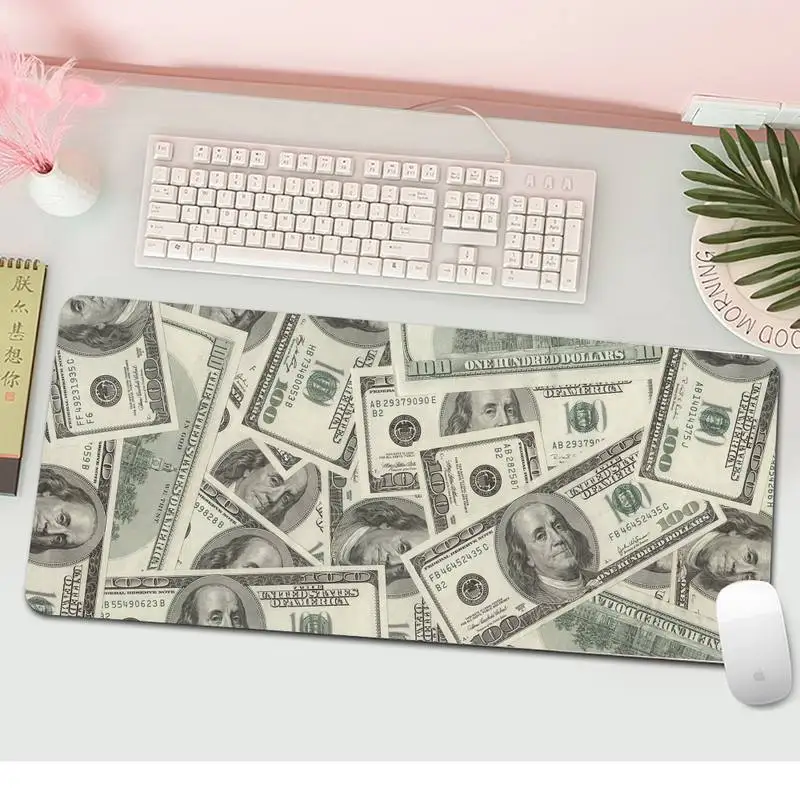 Резиновый прочный Настольный коврик для мыши доллар L большой игровой клавиатуры