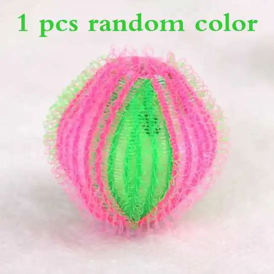 1 pcs random colors Волшебная машинка для мытья волос с шариками для стирки, плавающая Машинка для удаления шерсти домашних животных - Цвет: 1 pcs random colors
