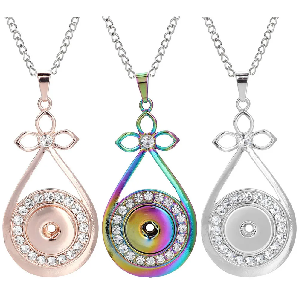 Новинка ожерелье с цветком и застежкой розовое золото цветное серебряное