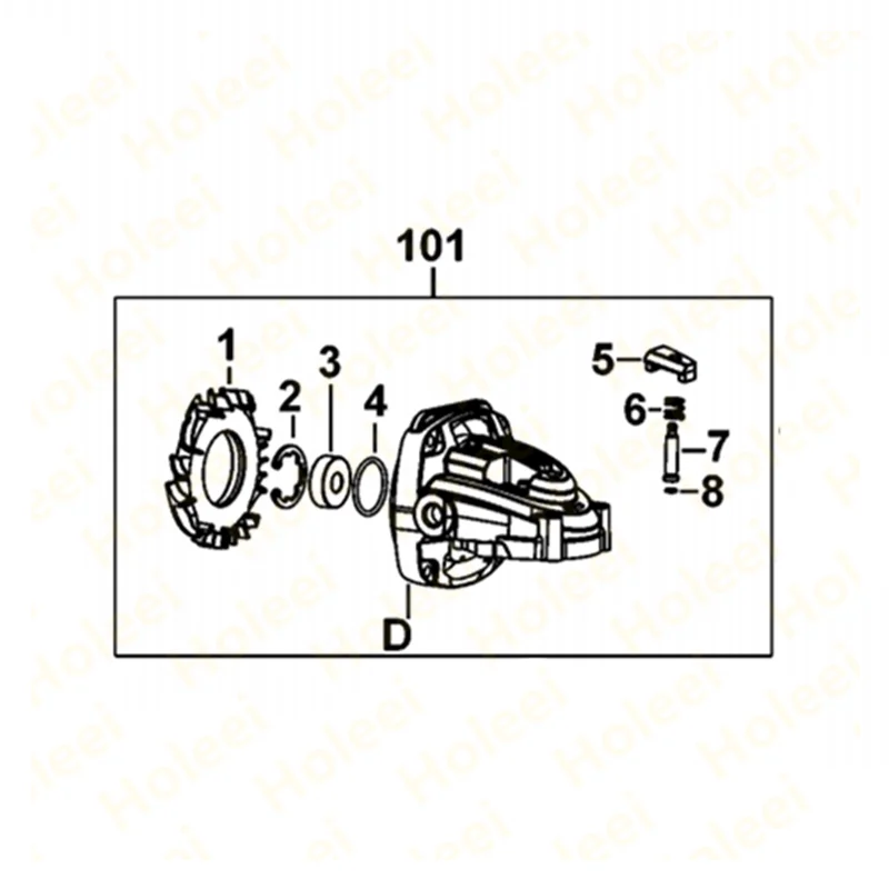 

Коробка передач в сборе для DEWALT DWE8420 DWE8421 N474500