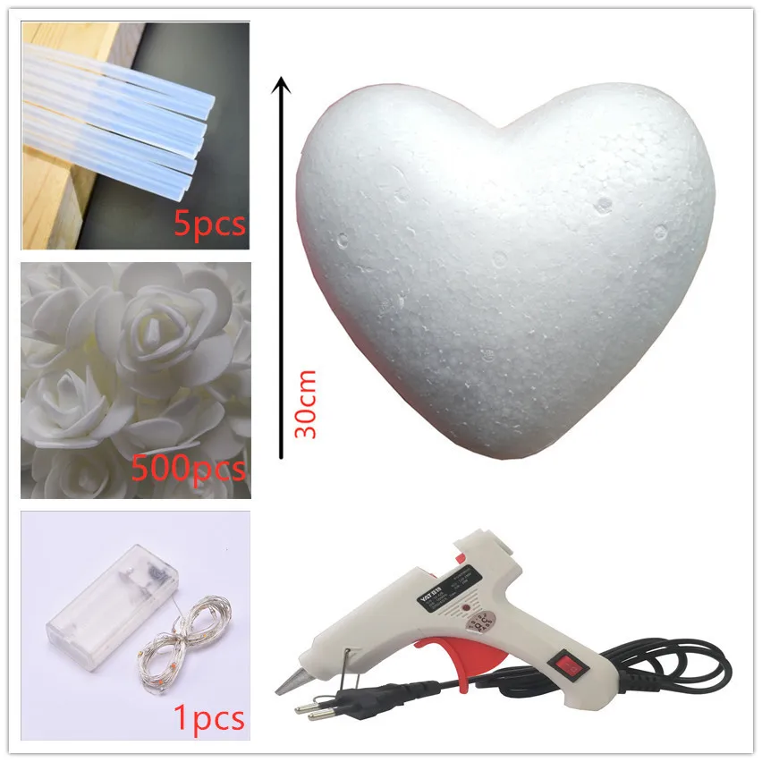 Красочные в форме сердца розы искусственные DIY ручной работы Цветы Романтический День Святого Валентина и свадебные подарки для девушки