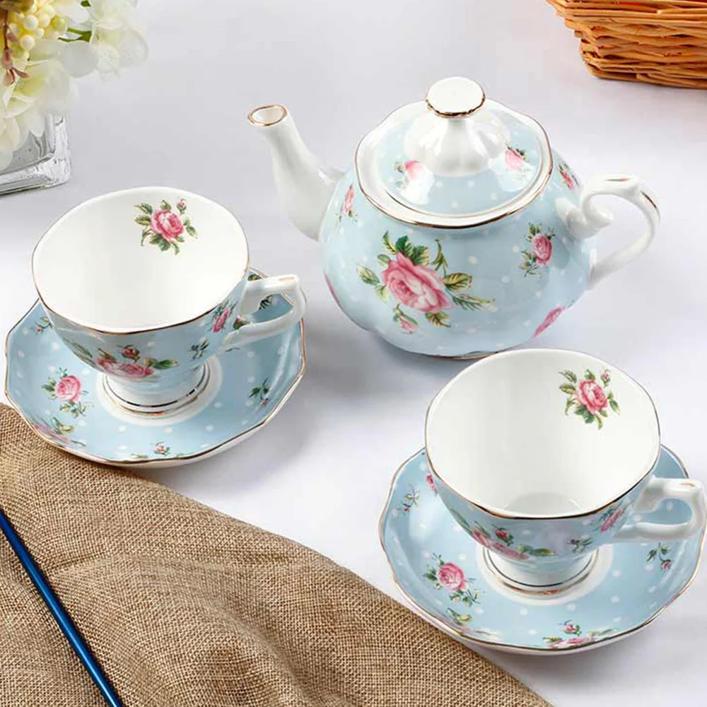 

Top Grade Bone China Coffee Cup Creative European Tea Cup Set And Saucer Home Party Afternoon Tea Teacup Porcelain Nice Gift