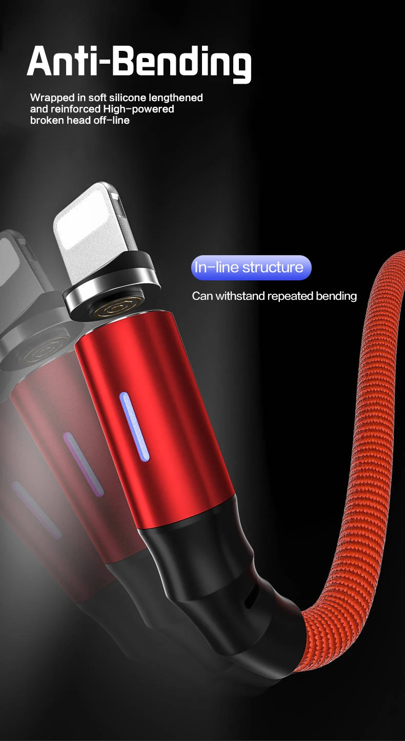 Магнитный Micro USB кабель для iPhone samsung Быстрая зарядка данных провод шнур магнитное зарядное устройство usb type C 1,2 m кабель для мобильного телефона