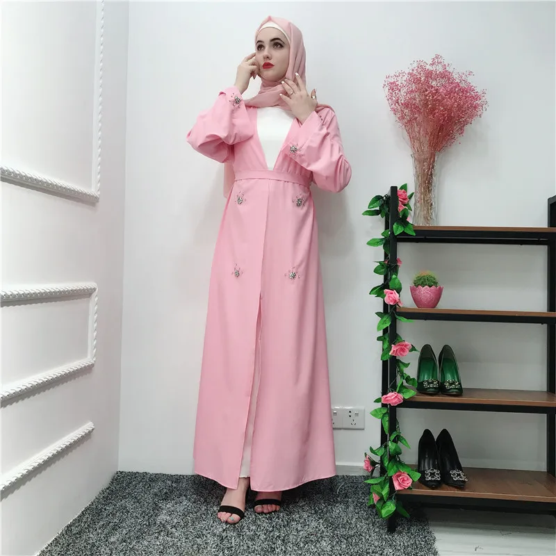 Ид кафтан абайя кимоно мусульманское хиджаб платье турецкий мусульманский стиль