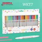 Набор цветных маркеров ZEBRA Mildliner WKT7, 3525 цветов, с двойной головкой, для учетных записей