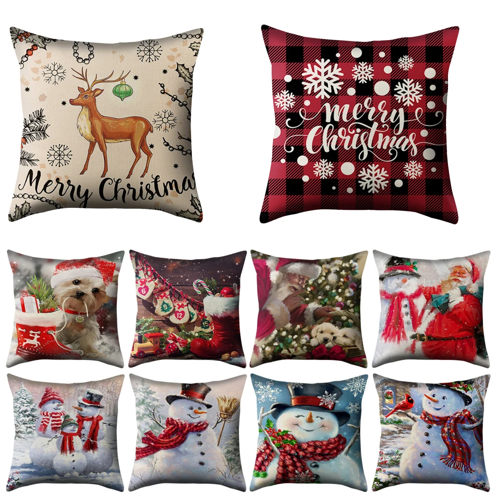 Чехол для подушки с Рождеством 2020 рождественские украшения дома Рождественский