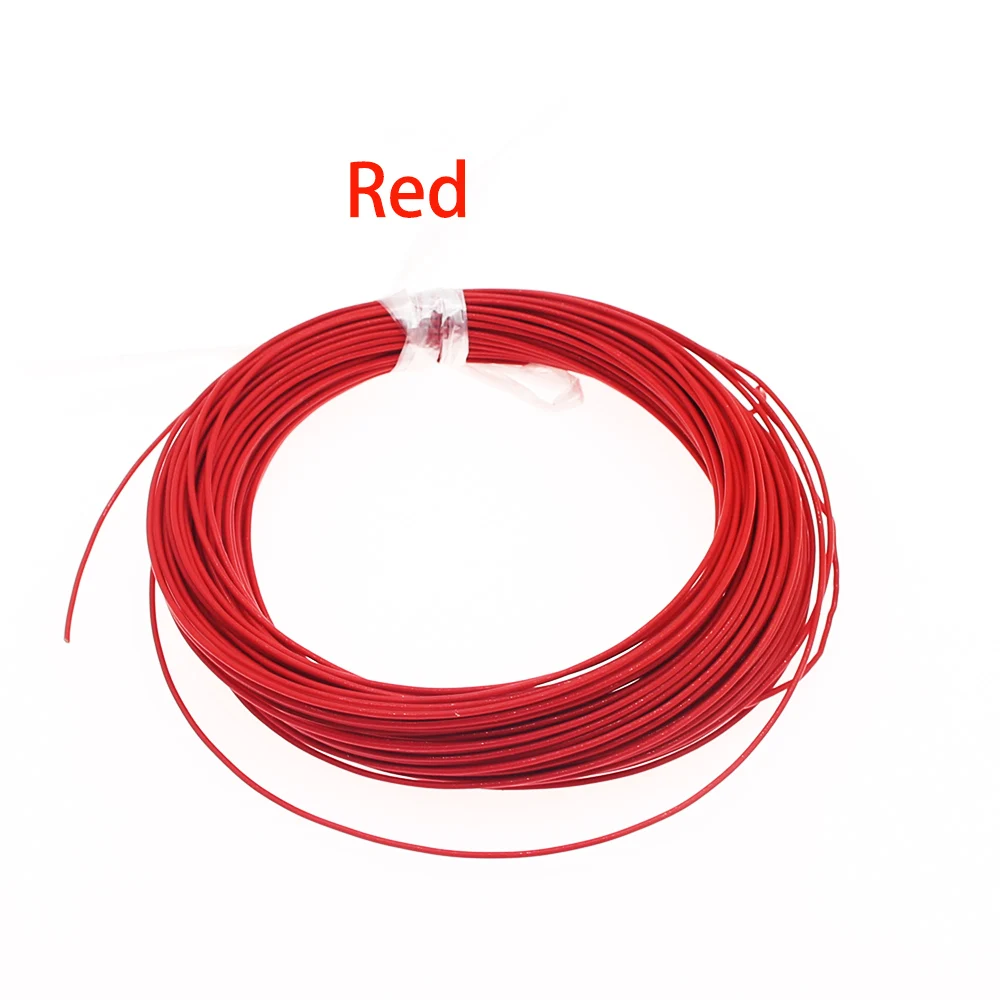 50/100 м 22AWG FEP посеребренный провод 0 35 высокотемпературный Dupont красный или черный