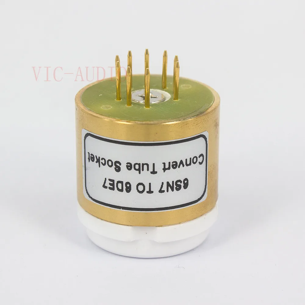 1 шт. 6SN7 (сверху) до 6DE7 (снизу) трубка 8 контактов 9 DIY звуковая вакуумная адаптер