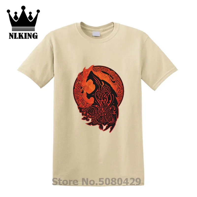 Викинг Волк Odin Vikings футболка для мужчин летние скандинавские руны Valhalla печать хип