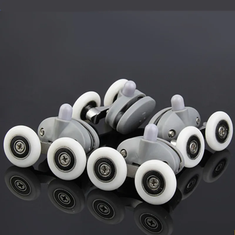 8x двойная душевая стеклянная дверь 4 верхние/4 нижние ролики бегуны колеса шкивы 23