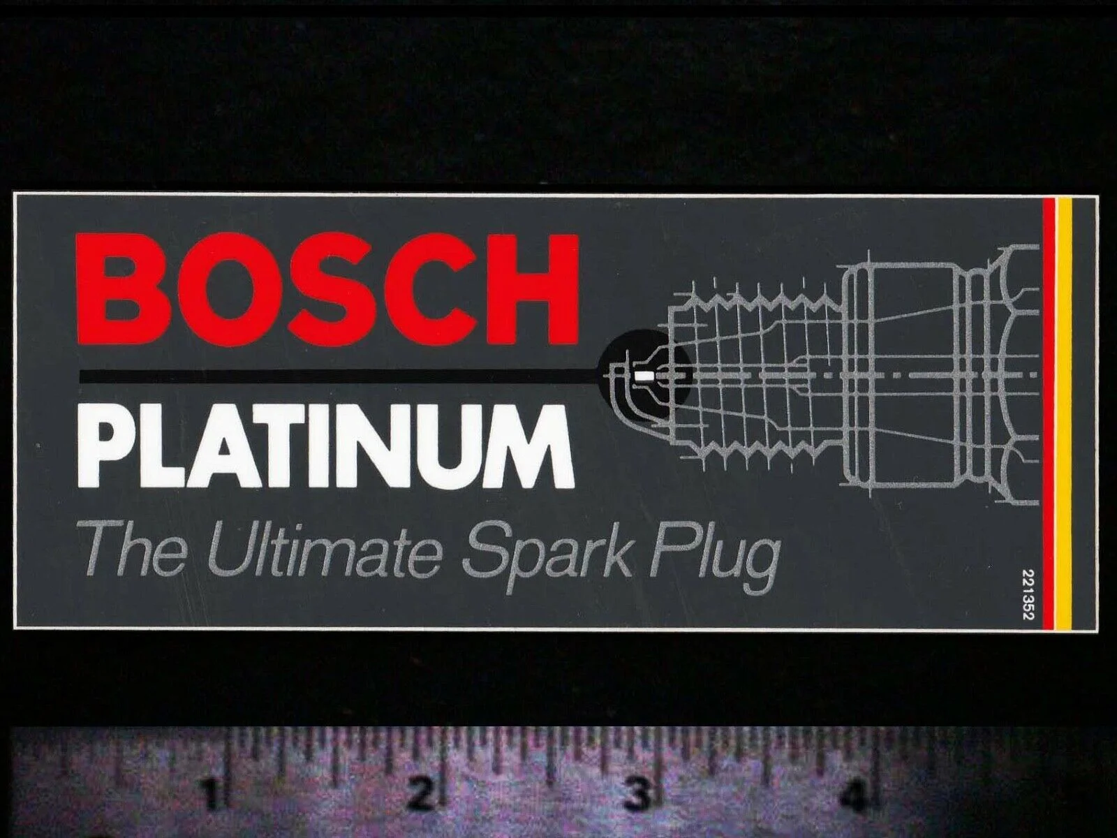 

Для x2 BOSCH Platinum Свеча зажигания-оригинальная винтажная 1970-х годов гоночная наклейка/стикер
